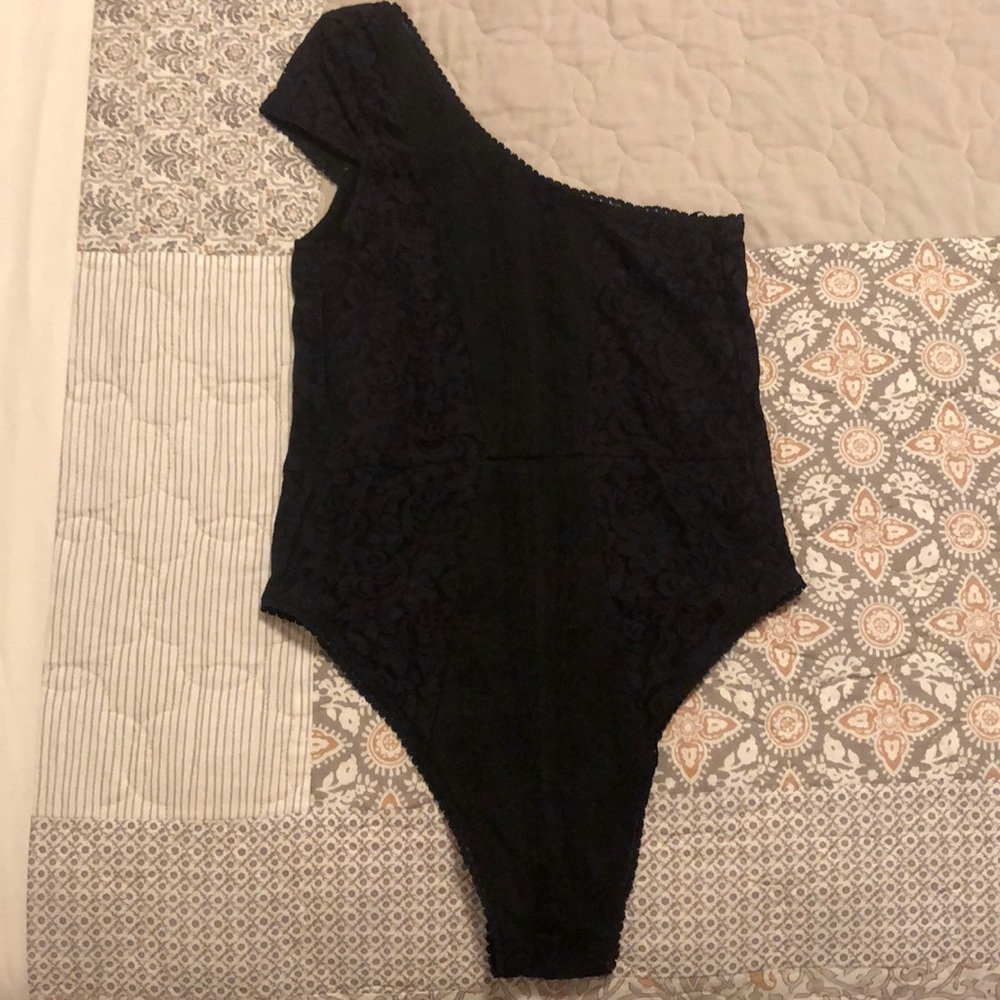 Urban Outfitters One Shoulder Lace Bodysuit - NWT